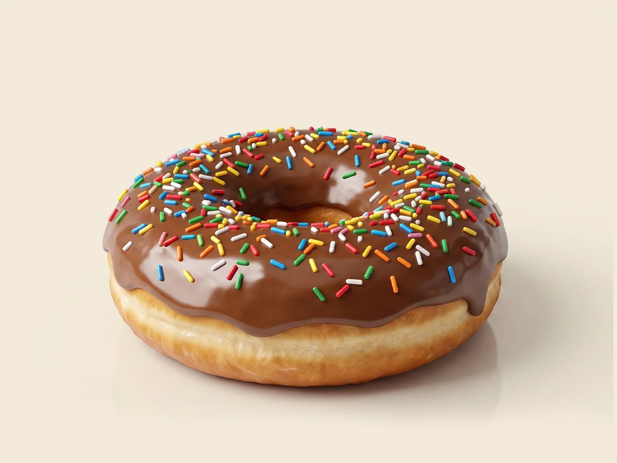 Burger Khan Glazed Chocolate Donut