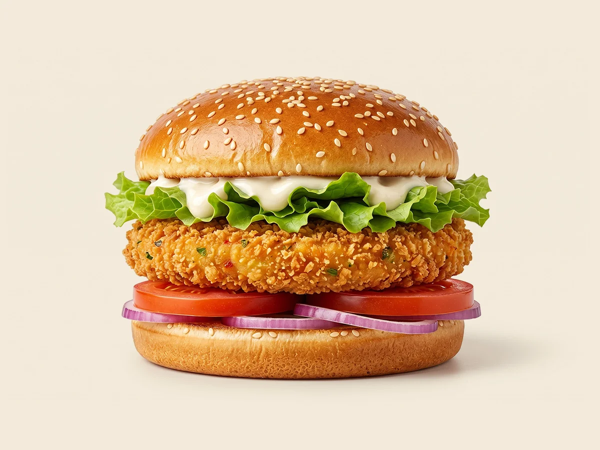 Burger Khan Crispy Veg Burger