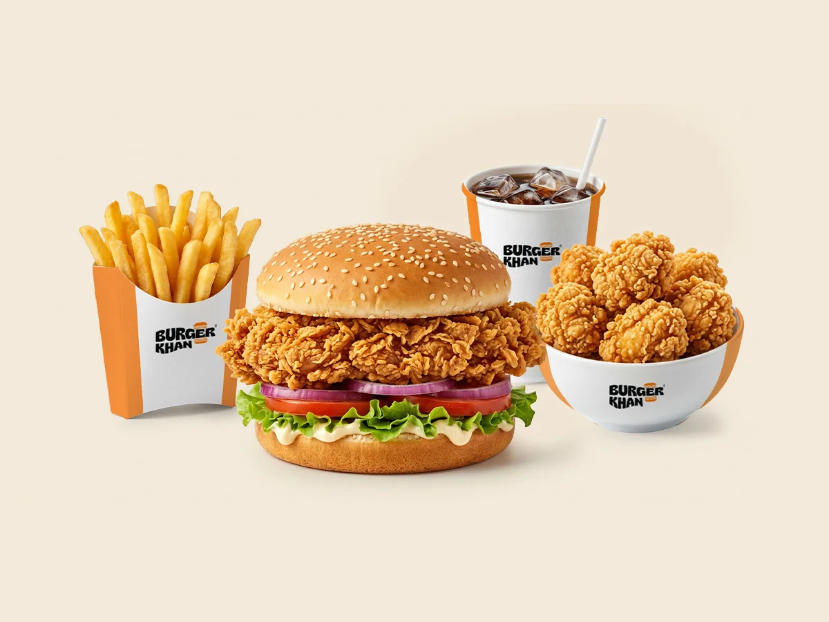 Burger Khan Zinger Crunch Value Combo