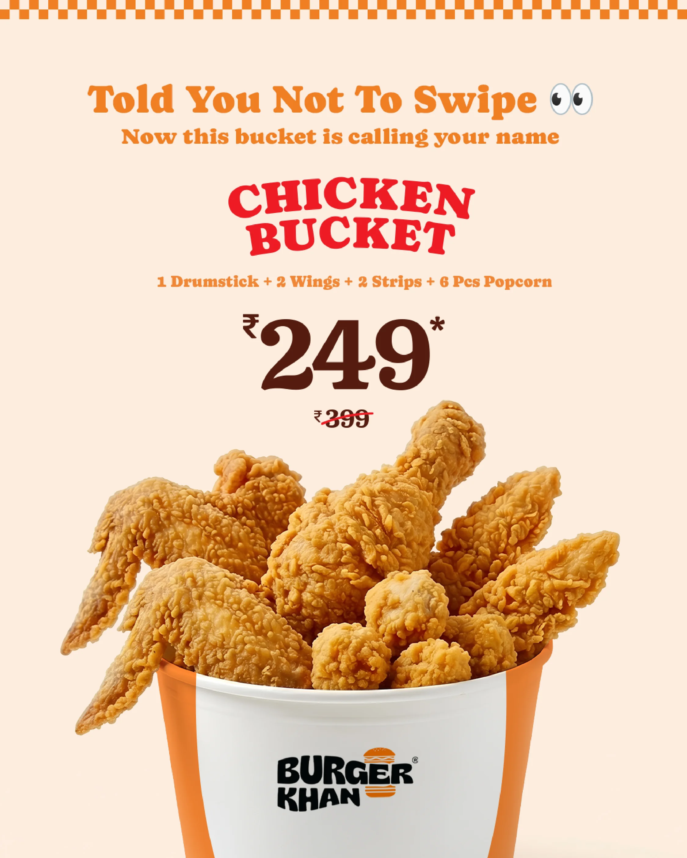 Chicken Bucket - Drumstick, Wings, Strips and Popcorn Combo