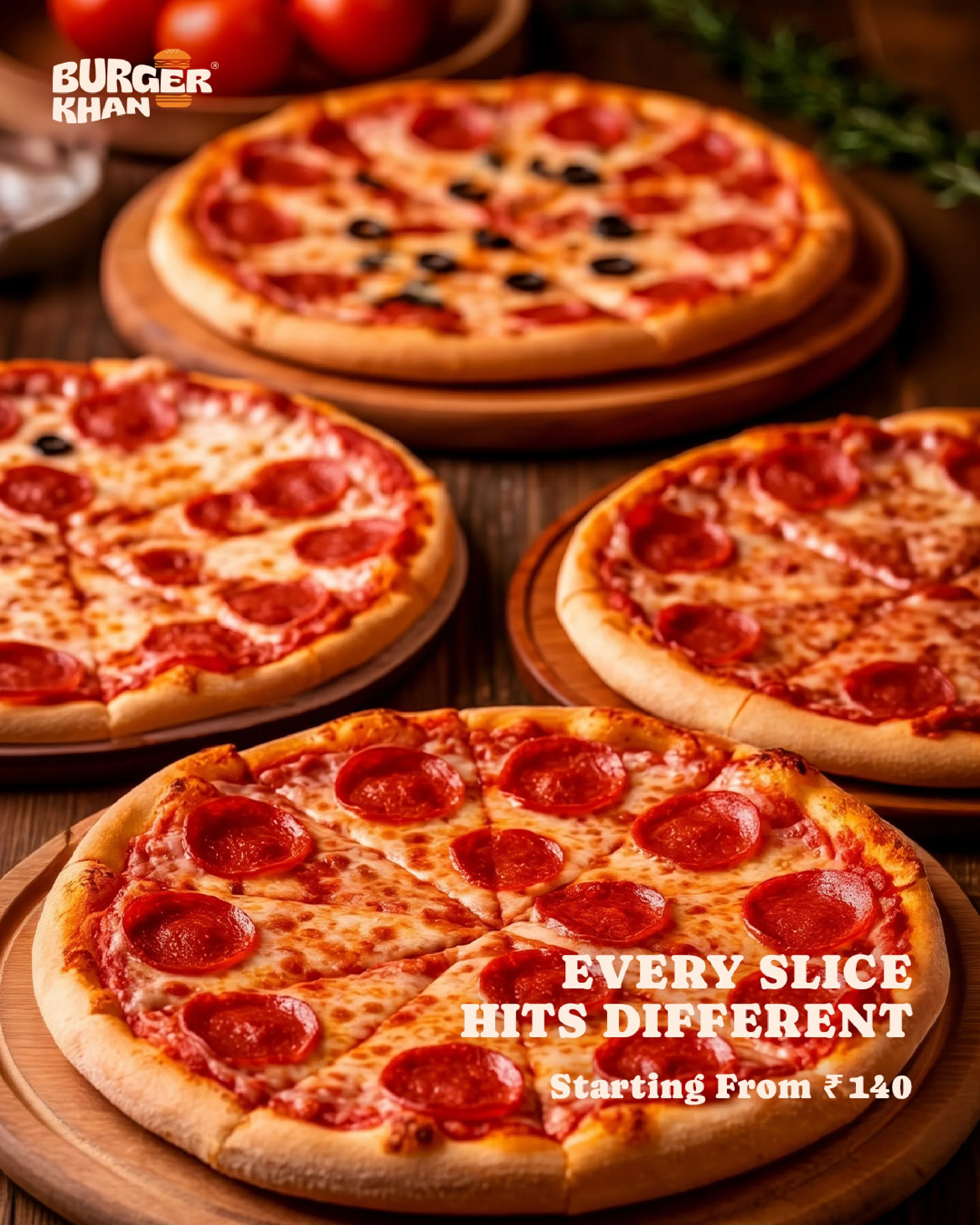 Every Slice Hits Different - 4 Gourmet Pizzas