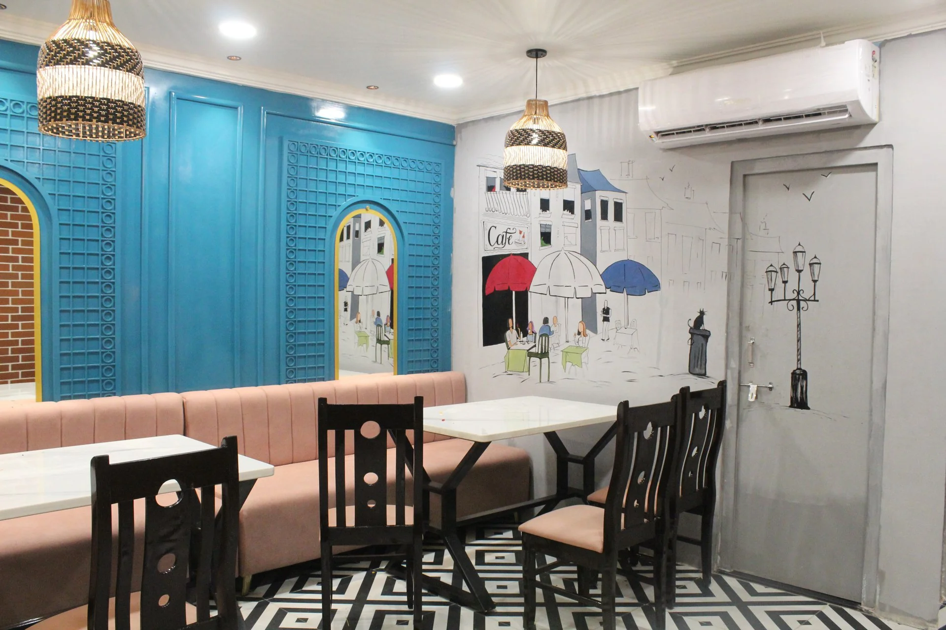 Burger Khan Godhra Cafe Interior & Seating Area