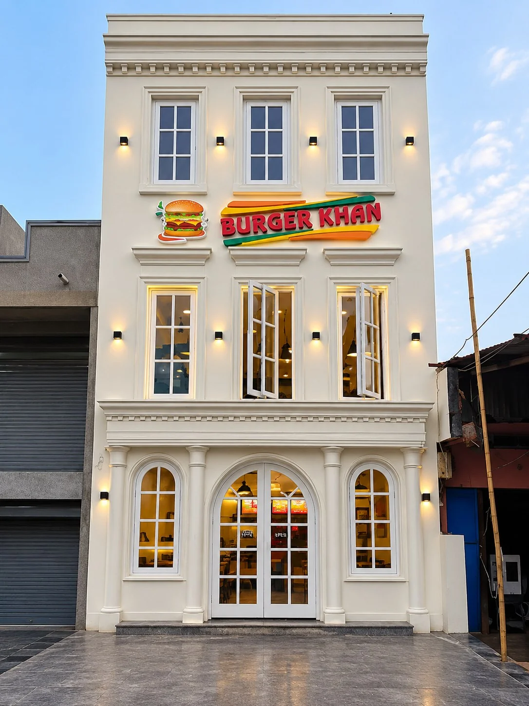 Burger Khan Godhra Storefront - Daytime View